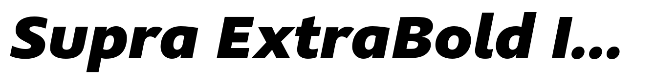 Supra ExtraBold Italic